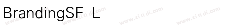 BrandingSF Light字体转换